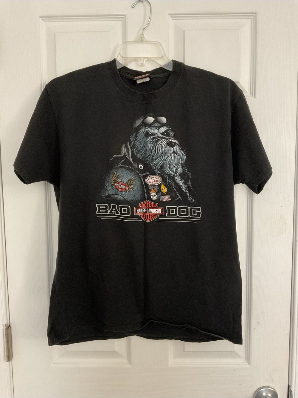 Harley-Davidson Black Short-Sleeve 'Bad Dog' Graphic Tee